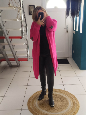Gilet long étoile 