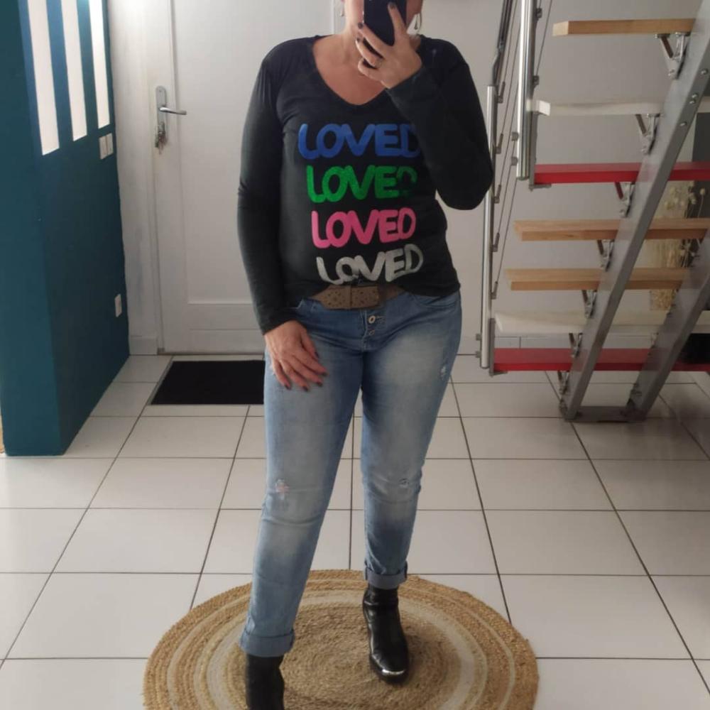 T-shirt manche longue LOVE