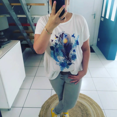 T-shirt Plume 