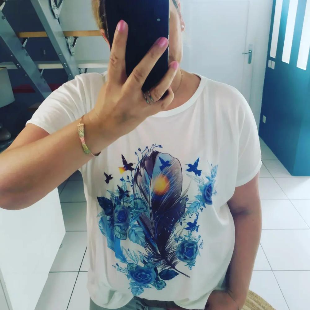 T-shirt Plume 